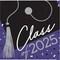 School Spirit Purple Class of 2025 Beverage Napkins Kit 108 Pieces